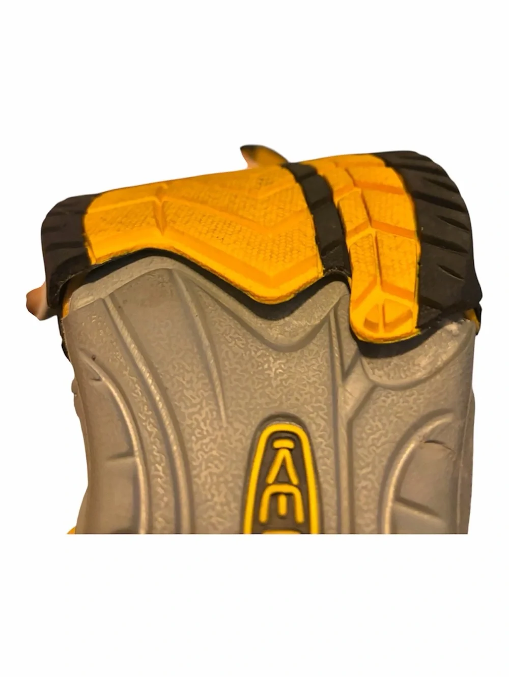 Keen Navy and Yellow Closed-Toe Hiking Sandals